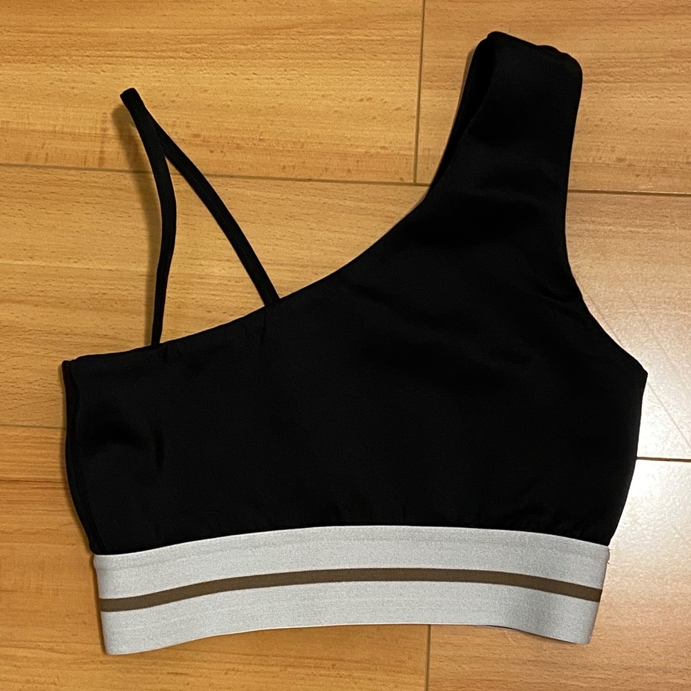 Tan Lines black sports bra